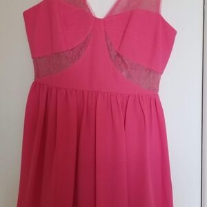 Max & Cleo Pink Mini Dress